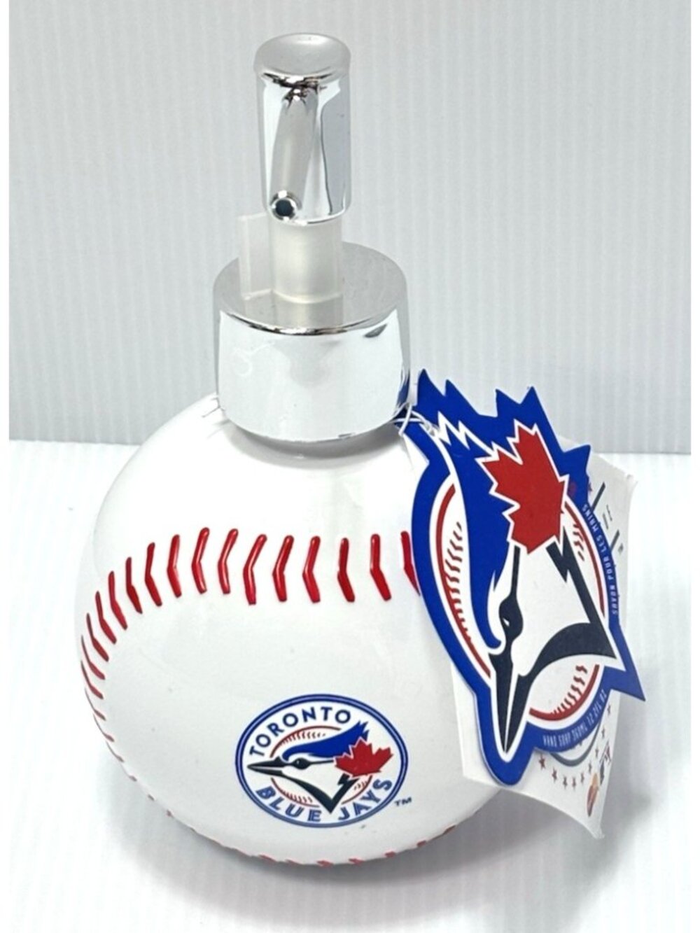 Toronto Blue Jays Baseball Shaped Soap Dispenser Bathroom Home Decor MLB -NEW